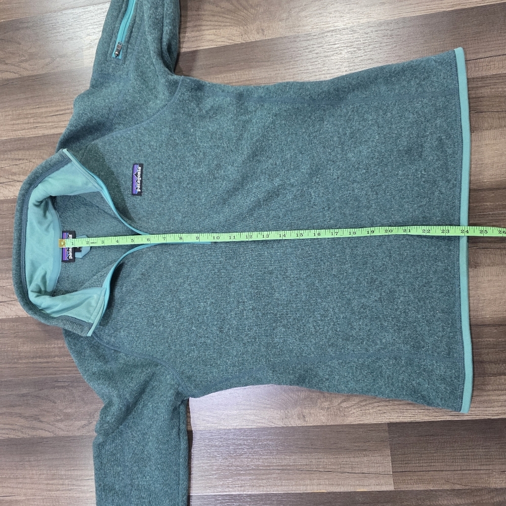 Patagonia Better Sweater Cozy Knit Fleece Teal Quarter-Zip Pullover. M Gorpcore - Picture 7 of 7